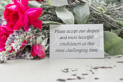 Mourning card