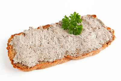 Brot mit Leberwurst