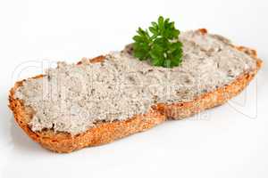 Brot mit Leberwurst