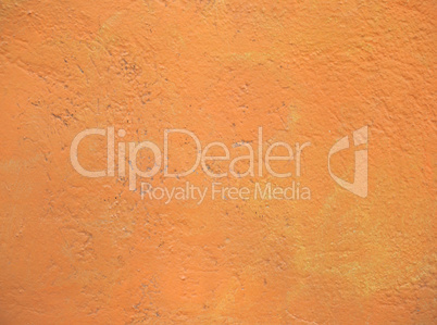 Orange Painted plaster wall