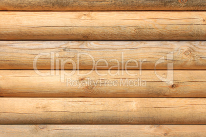 Parallel new wooden logs