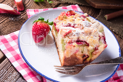 rhubarb strawberry brioches