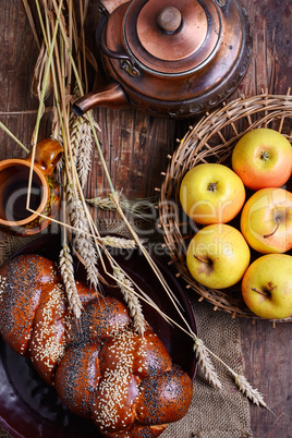 Rustic pastries and tea