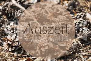 Autumn Greeting Card, Auszeit Means Relax