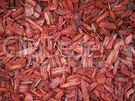 Red wood chip