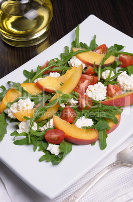 Salad with Peaches