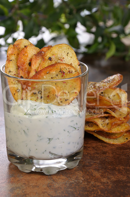 Homemade potato chips