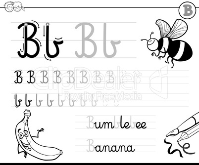 learn to write letter b