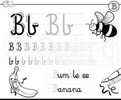learn to write letter b
