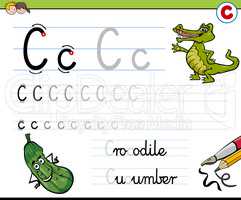 how to write letter c