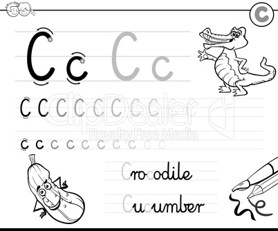 learn to write letter c