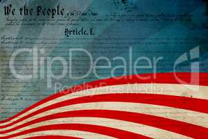 Composite image of declaration of independence