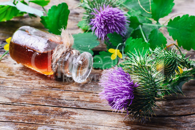 Flower and burdock extract