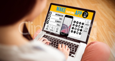 Composite image of make your own app smartphone