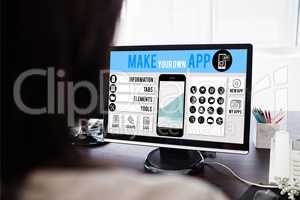 Composite image of make your own app smartphone