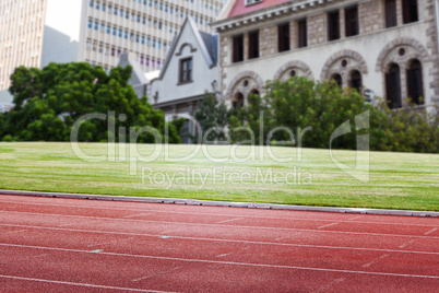 Composite image of race track