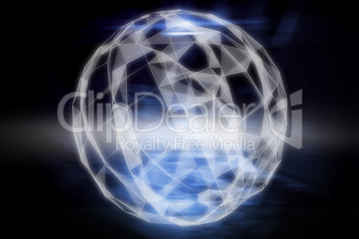 Composite image of abstract sphere