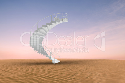 Composite image of image of isolated stairs