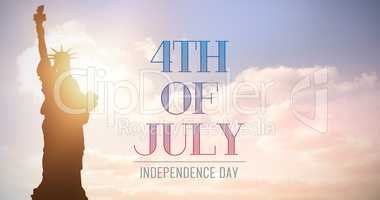 Composite image of independence day graphic