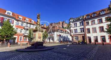 Karlsplatz in Heidelberg city, Germany