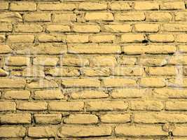 White bricks sepia