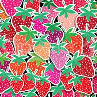 Seamless vector strawberry pattern