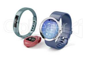 Different types of activity trackers