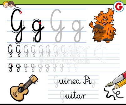 how to write letter g