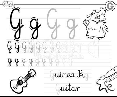 how to write letter g