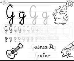 how to write letter g