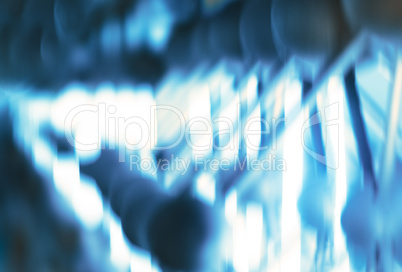 Horizontal blueish abstract motion blur spheres background backd