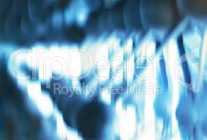 Horizontal blueish abstract motion blur spheres background backd