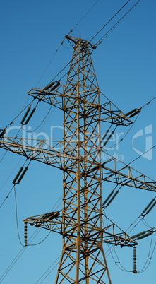 Vertical power line background