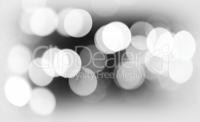 Horizontal black and white bokeh background