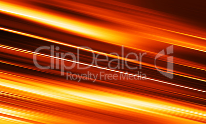 Diagonal orange motion blur background