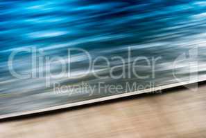 Diagonal vivid motion blur pier abstraction background