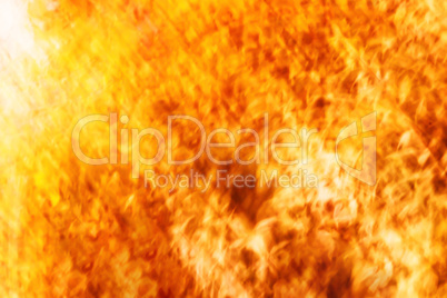 Horizontal vivid orange blur abstraction background