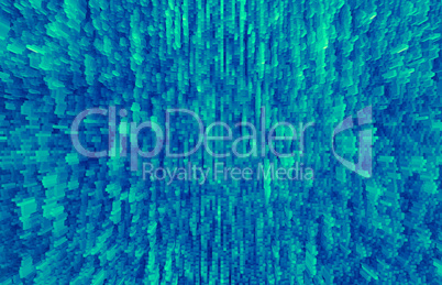 Horizontal pale green extruded 3d cubes abstract backdrop