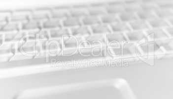 Horizontal motion blur laptop keyboard background