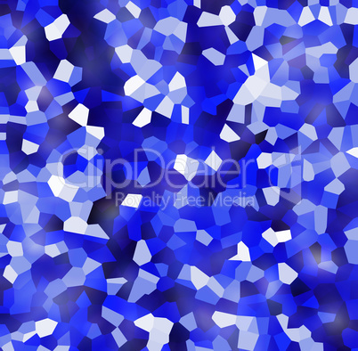 Square pale glow blue mosaic abstraction background