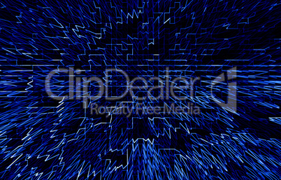 Horizontal blue communication business abstraction background