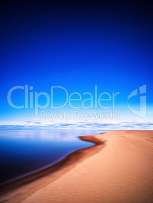 Vertical vivid morning on smooth mountain lake landscape abstrac