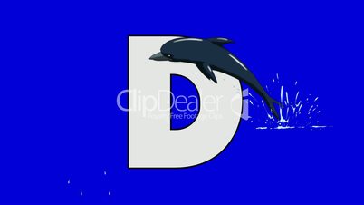 Letter D and Dolphin  (foreground)