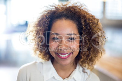 Portrait of smiling woman