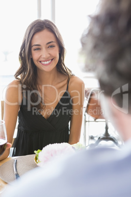 Beautiful woman smiling