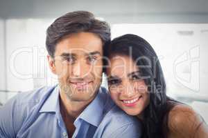 Portrait of couple in cafe