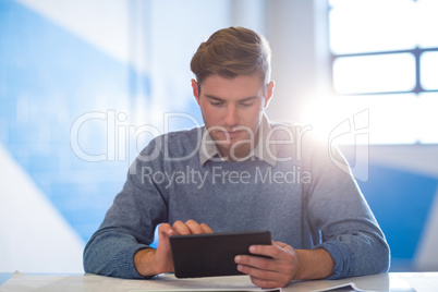 Businessman using digital tablet Businessman using digital tablet