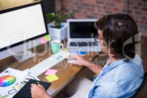 Man working in creative office