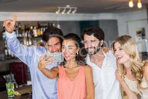 Group of friends taking a selfie