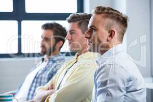 Handsome businessmen in creative office